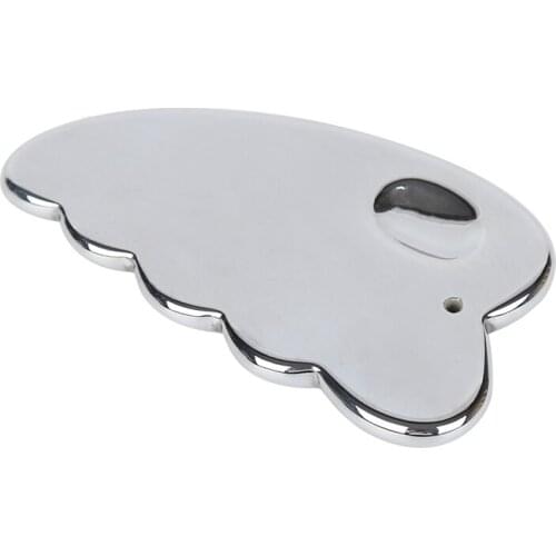 Cloud Shaped Silver Terahertz Gua Sha Board for Scraping Body