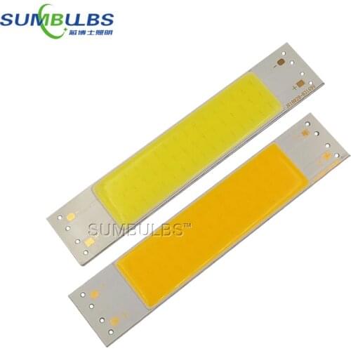 [Sumbulbs] DC 9-10V 3W LED COB Bulb Strip Bar Light Lamp 300LM Warm/ Cold White 100x20MM Chip On Board DIY Lighting 10020-0316