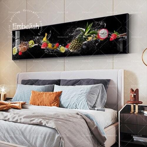 Embelish Pieces Of Ice Fruits Watering Quality Print Canvas Paintings For Living Room Home Decor Wall Pictures Kitchen Resturant