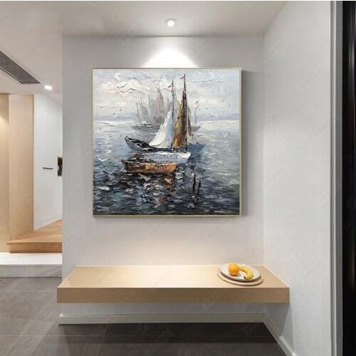 High Quality Pure Hand-painted Oil Painting Saling Art Decoration Modern Living room
