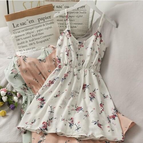 Summer Floral high waist slimming short jumpsuit women 2021 print halter suspender short jumpsuit bodysuits for women rompers