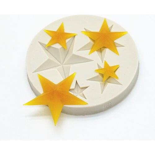 Star Shape 3D Silicone Mold For Baking Cake Decorating Tools Resin Fondant Baking Moulds Kitchen Gadgets And Accessories M1284