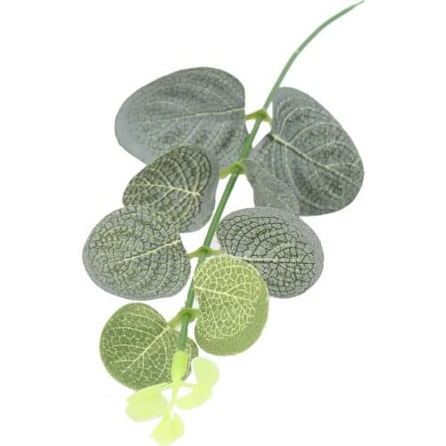 15Pcs Single Branch Eucalyptus Leaves Plants Wedding Flower Arrangement Flower Row Home Decoration Photography Props Fake Plant