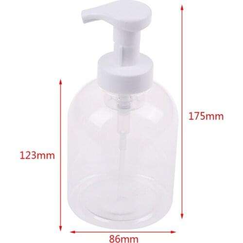 500ml Clear Foam Pump Bottle Spray Bottles Soap Foaming Mousses Liquid Dispensers outdoor outdoor