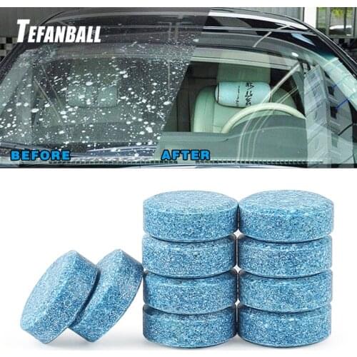 500Pcs Car Solid Wiper Fine Seminoma Wiper Auto Window Cleaning Effervescent tablet Windshield Glass Cleaner Household Cleaning