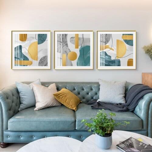 Abstract style Gold Foil effect Canvas Wall Painting Art Pictures for Living Room Oil Painting Posters and Prints Mordern Decor