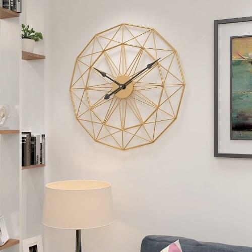 Large Metal Wall Clock Modern Design Nordic Minimalist Style Iron Art 3D Decoration Clocks Wall Watch for Coffee Home Decor klok