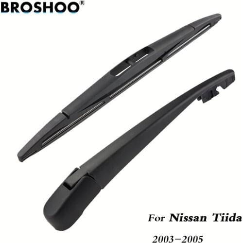 BROSHOO Car Rear Wiper Blades Back Windscreen Wiper Arm For Nissan Tiida Hatchback (2003-2005) 305mm,Windshield Auto Styling