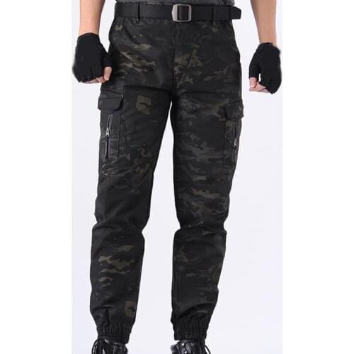 Mens 2021 Trousers Pants Fitness Streetwear Multi Pockets Training Slacks Deep Crotch Trousers Men Sweatpants Jogging Clothing