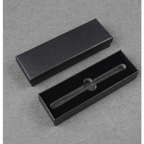 200pcs/lot Black Business Pen Box Office Stationery Gift Pen Boxes Packing Carrying Package Boxes Wholesale