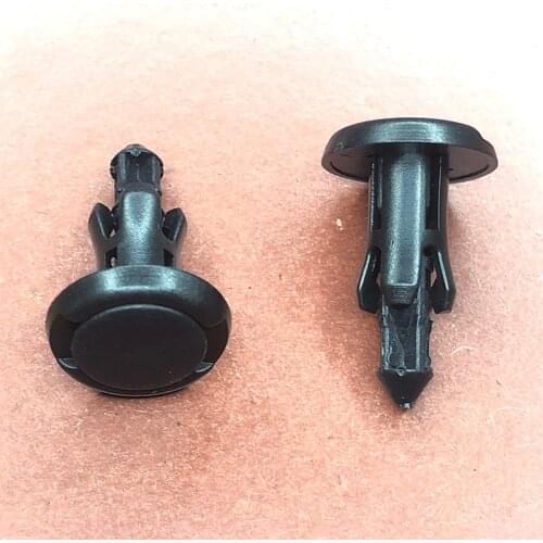 50pcs Black Plastic Vehicle Car Bumper Clips Fastener Buckle Interior Trim Card Door Liner Fixed Clamp For Toyota