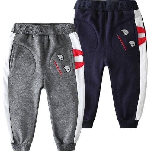 2-8 Years Baby Boys Pants Spring Autumn New Kids Cartoon Fashion Cotton Trousers Casual Loose Sport Pants for Boys Baby Trousers