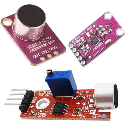 Electret Microphone Amplifier Stable MAX9814 module Auto Gain Control MAX4466