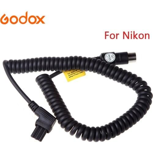 Godox NX Camera Power Cable For Connecting PB820/PB820s/PB960 Flash Power Pack and For Nikon sb900 sb910 Speedlite/Camera Flash