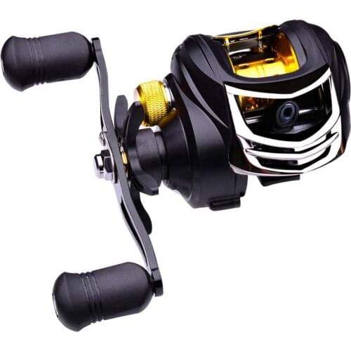 Fishing Baitcasting Reel Compact 7.2:1 Gear Ratio Metal Magnetic Brake System Outdoor Fishing Reel