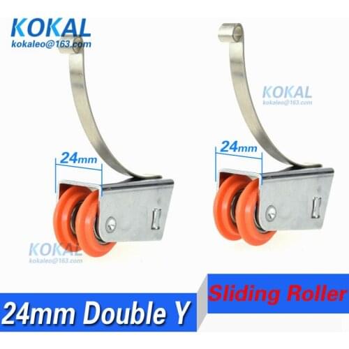 [24SPT]high loading low noise 23mm 24mm distance built-in wardrobe or cupboard sliding door wheel roller 39mm upper roller wheel