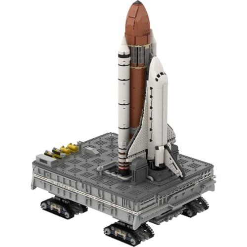 MOC Space Shuttle Launch Platform Base Building Blocks Rocket Bracket Aircraft Model Bricks Idea DIY Toys For Children Kid Gifts