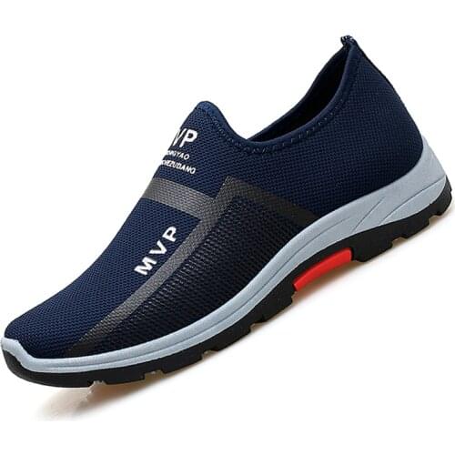 Casual Mesh Men Shoes Summer Lightweight Sneakers Men Slip on Walking Shoes Breathable Loafers Mens Fashion Zapatillas Hombre