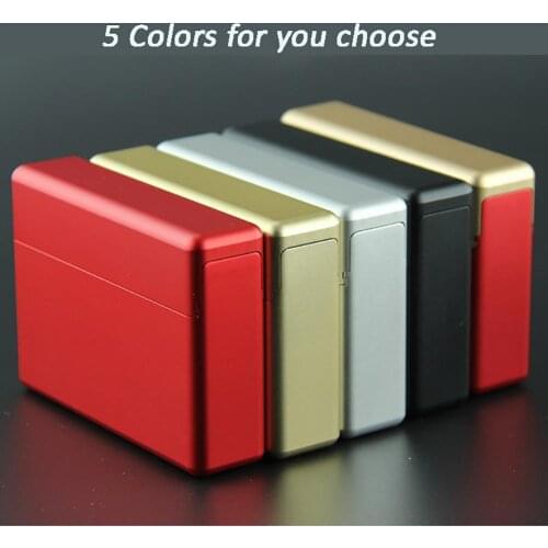 18 Holes Metal Magnetic Moisture-proof Dustproof Cigarettes Cartridge Storage Case Box for IQOS
