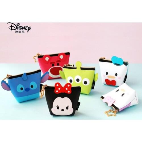 Disney Cartoon Pu Lederen Portemonnee Multifunctionele Kawaii Geld Tas Voor Meisjes Mickey Mouse Portemonnee Portemonnee