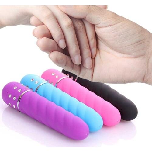 Multi-speed Mini Flash Diamond AV Vibrator G-Spot Vibration Erotic Clit Massager Masturbator Anal Plug Adult Sex Toys For Women