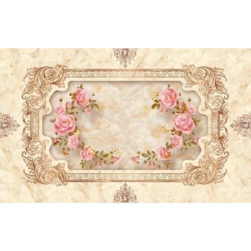 Custom wallpaper mural Nordic hand-painted small fresh tropical plants ultra-clear layered background mural