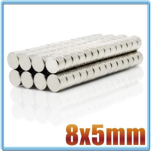 5/10/20/50 Pcs 8x5 Neodymium Magnet 8mm x 5mm N35 NdFeB Round Super Powerful Strong Permanent Magnetic imanes Disc 8*5