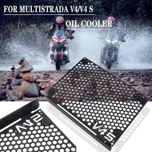 BLACK NEW Motorcycle For Ducati Multistrada V4 V4S Oil Cooler Radiator Guard