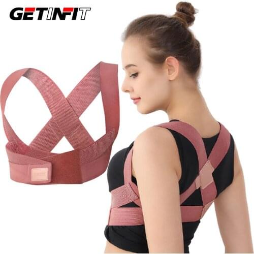 Getinfit New Adjustable Posture Correction Back Support Belt Corset For Posture Clavicle Spine Back Shoulder Posture Corrector