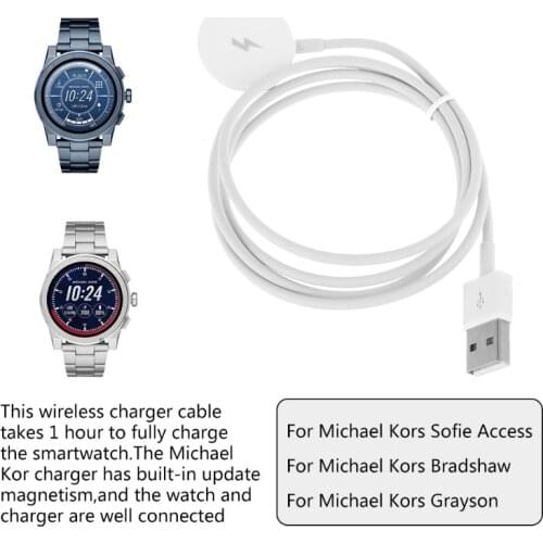 Portable Charging Stand Dock Smart Watch Charger Cable for Michael Kors Access Smartwatch Drop Shipping