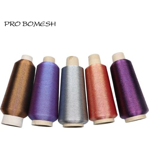 Pro Bomesh 2000m SizeC 150D Inner Nylon Outter Metallic Thread Guide Refit Repair Rod Guide Component DIY Rod Building Accessory