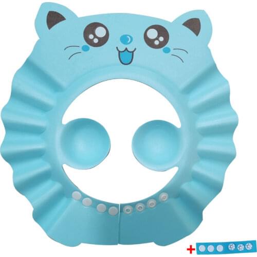 Adjustable Baby Shower Caps Child Kids Waterproof Shampoo Hat Boys Girls Wash Hair Bath Shield Ear Eye Protection Visor Caps