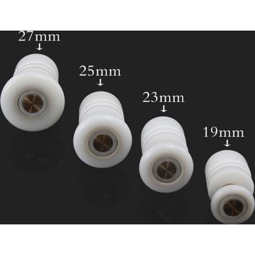 8pcs Old Fashioned Circular Arc Shower Room Bathroom Glass Door Sliding Door Pulley Roller Wheels 23mm 25mm 27mm KF638