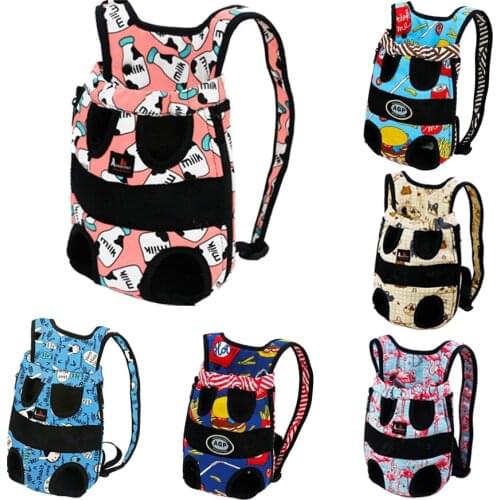 Pet Carrier Backpack Adjustable Breathable Cat Dog Front Bags Legs Out Small Dog Puppy Carrier Traveling Hiking Camping Walking