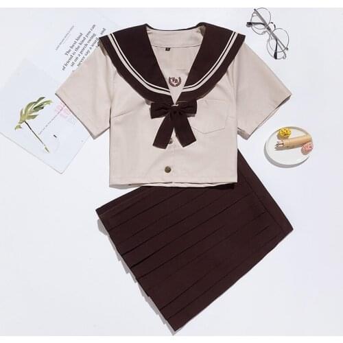 Cosplay school uniform JK uniform short skirt short sleeve long sleeve Japanese sailors suit Halloween Carnival women costume