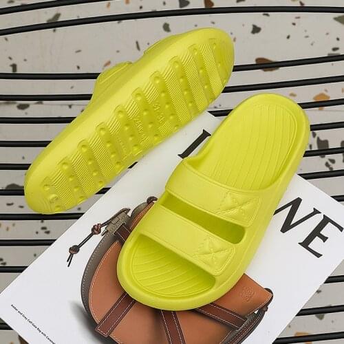 Women Thick Platform Slippers Summer Beach Eva Flip Flops Soft Sole Slide Sandals Leisure Men Ladies Indoor Bath Anti-slip Shoes