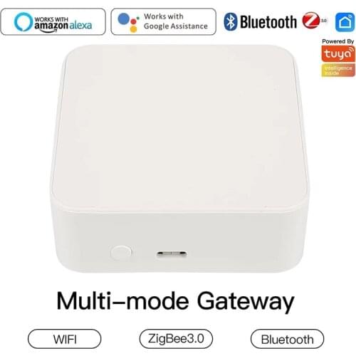 Tuya Multi-mode Gateway WiFi Zigbee Multi-protocol Communication Gateway Smart Life APP Voice Control Work With Alexa Google