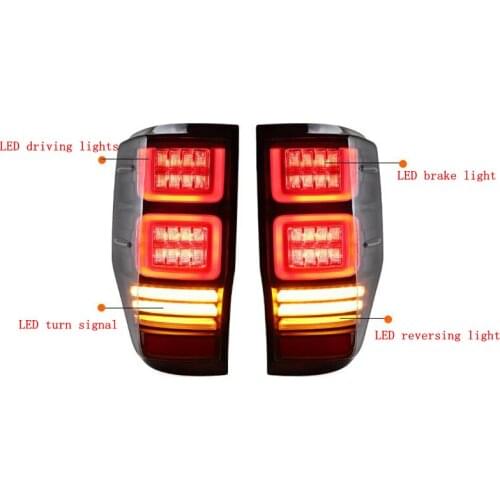 For Ford Ranger taillight assembly modification LED streamer turn signal led light guide running light brake light