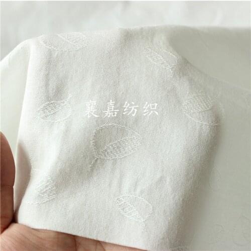 100% Cotton Jacquard Fabric Embroidered Cloth Blouse and Skirt Fabric