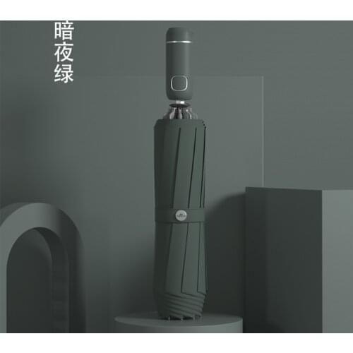 Windproof Automatic Umbrella Men Reverse Car Large 3 Folding Rain LED Car Double Summer Umbrella Outdoor Dropshipping Y5S