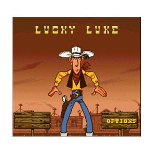 Lucky Luke 16 bit Big Gray Game Card For NTSC Game Player Drop Shipping