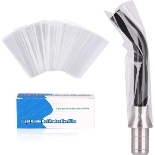 200 Pcs/Box Light Stick Sleeve Plastic LED Curing Light Guide Sleeve Disposable Protective Film