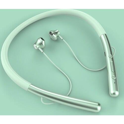 2021 500 mAh New Headphone Wireless Bluetooth Earphones Magnetic Sports Running Headset IPX4 Waterproof Earbuds Support TF Card