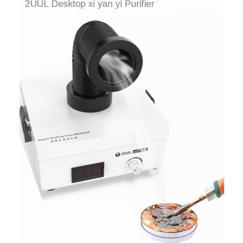 2UUL Fume Extractor Desktop Soldering Smoke Purifier 3 Layer Filter Dust Purification System for Phone Repair Welding Absorbing