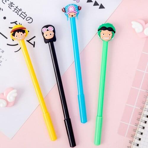 8 Pcs Gel Pens Creative Cartoon Student Gel Pen Black 0.5mm Student Creative school writing tools office supplies Wholesale