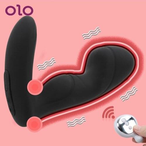 OLO 10 Speeds Anal Vibrator Anal Plug Butt Plug Wireless Remote Control Prostate Massager Sex Toys for Men Male Masturbator