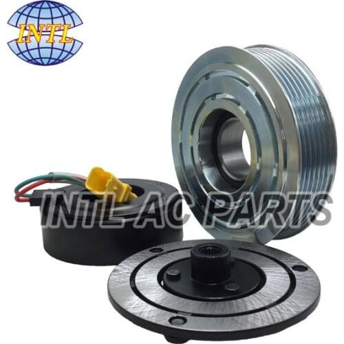 Auto air conditioning a/c compressor clutch pulley assembly for Peugeot 307 12V 6PK 123/119.6mm