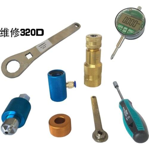 Free Shipping for Carer t 320D Injector Repair Solenoid Valve Decomposition Cross Wrench Bonnet Removal Tool Excavator parts