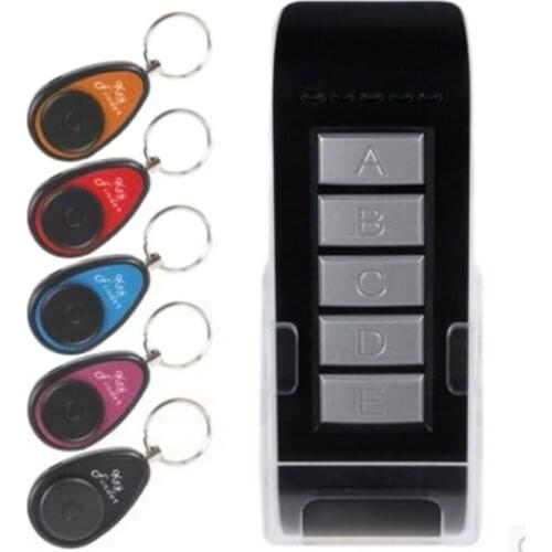 Wireless Electronic Key Finder Reminder With 5 Keychain Receivers For Lost Keys Locator Whistle Key Finder finding alarm