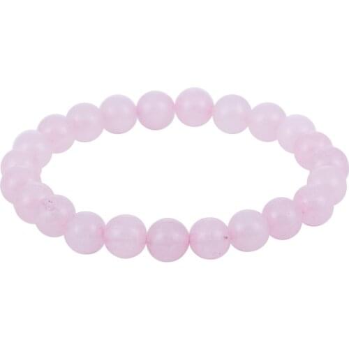 2020 Natural Crystal Bracelet Agates Watermelon Red Crystal round shape Beaded Bracelet Female Hand Accessories